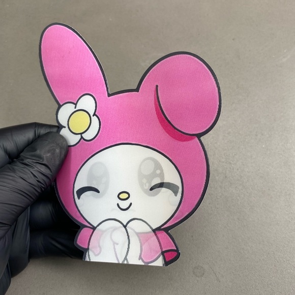 Sanrio My Melody Hello Kitty 3D Lenticular Motion Car Sticker Decal Peeker - Picture 4 of 4